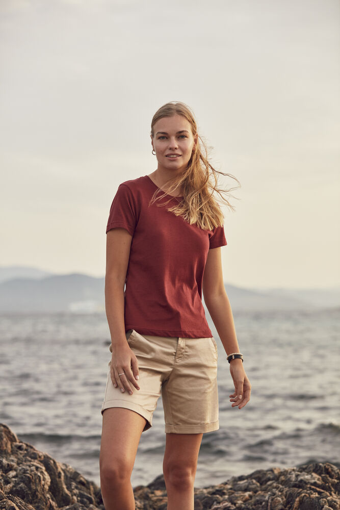 T-shirt Basic Woman/Girl - Burgundy - 5