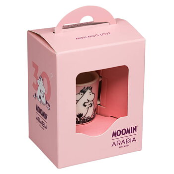 Mumin Minimugg Kärlek Rosa