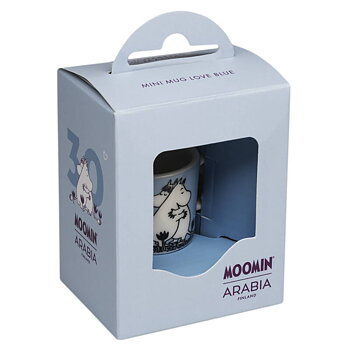 Mumin Minimugg Kärlek Blå