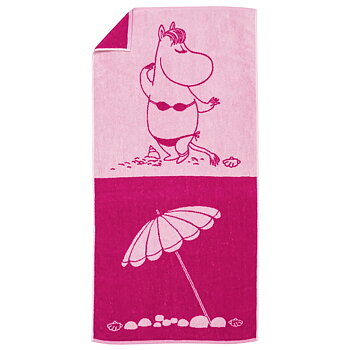 Mumin Badhandduk 70x140 cm - Snorkfröken Rosa