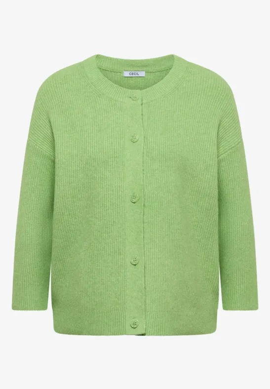 TOS Short Cardigan - Bamboo Green - Cecil - 5