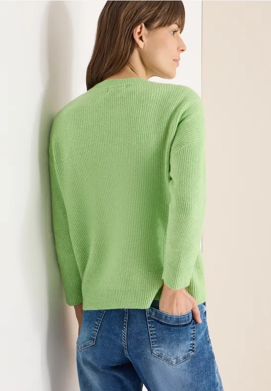 TOS Short Cardigan - Bamboo Green - Cecil - 3