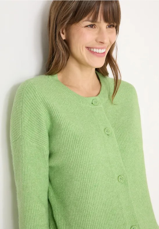 TOS Short Cardigan - Bamboo Green - Cecil