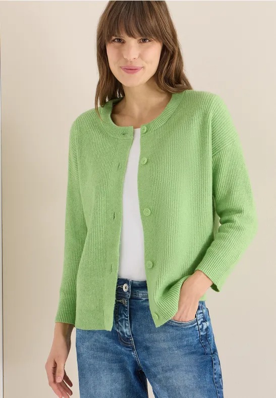TOS Short Cardigan - Bamboo Green - Cecil