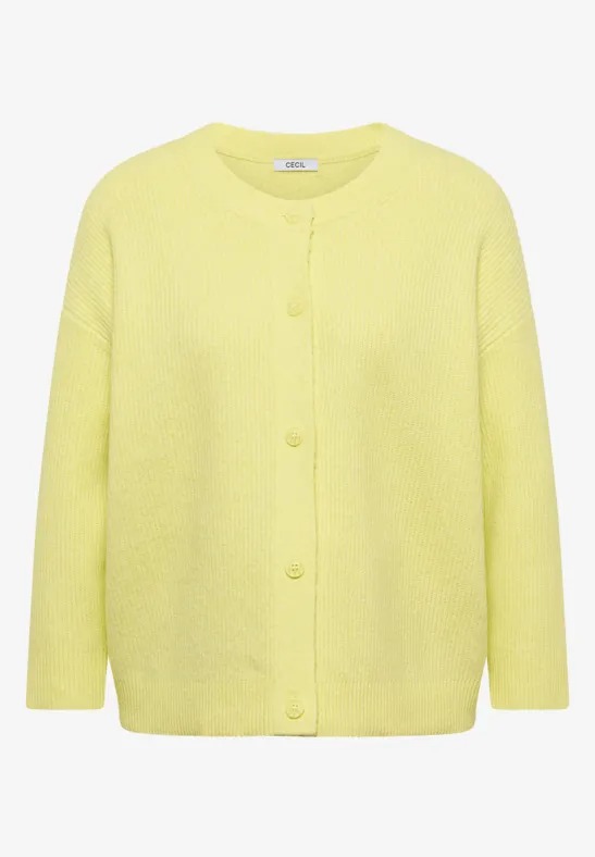 TOS Short Cardigan - Iced Yellow - Cecil - 6
