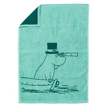 Mumin Handduk 50x70 cm - Muminpappa Blågrön