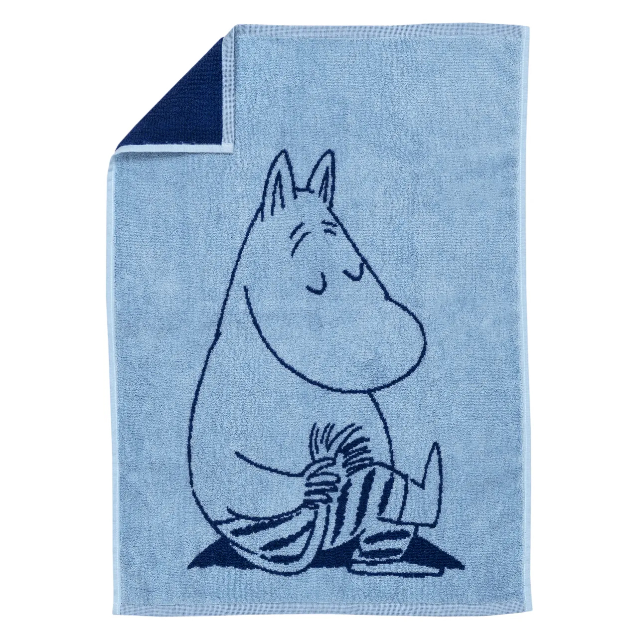 Moomin Towel 50x70 cm - Moomintroll Navy Blue