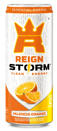 Reign Storm Valencia Orange 35,5cl – sockerfri energidryck för fokus, prestation & återhämtning