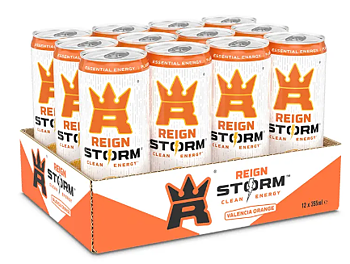 Reign Storm Valencia Orange 35,5cl – sockerfri energidryck för fokus, prestation & återhämtning