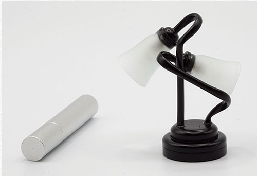Bordslampa, svart, led med "trollstav" - 2