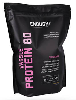 Proteinpulver Skogsbär 1kg – Enough | Svenskt vassleprotein för återhämtning & träning