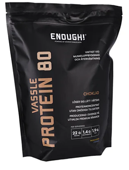 Proteinpulver Choklad 1kg – Enough | Svenskt vassleprotein för träning & återhämtning