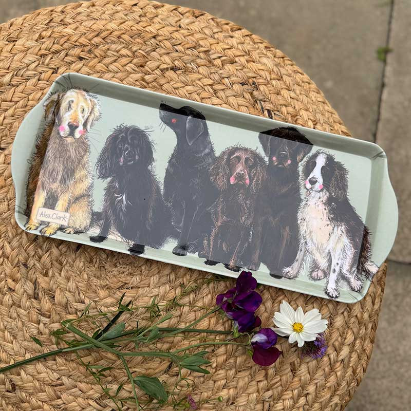 Bricka Alex Clark Hundmotiv Dogs Medium