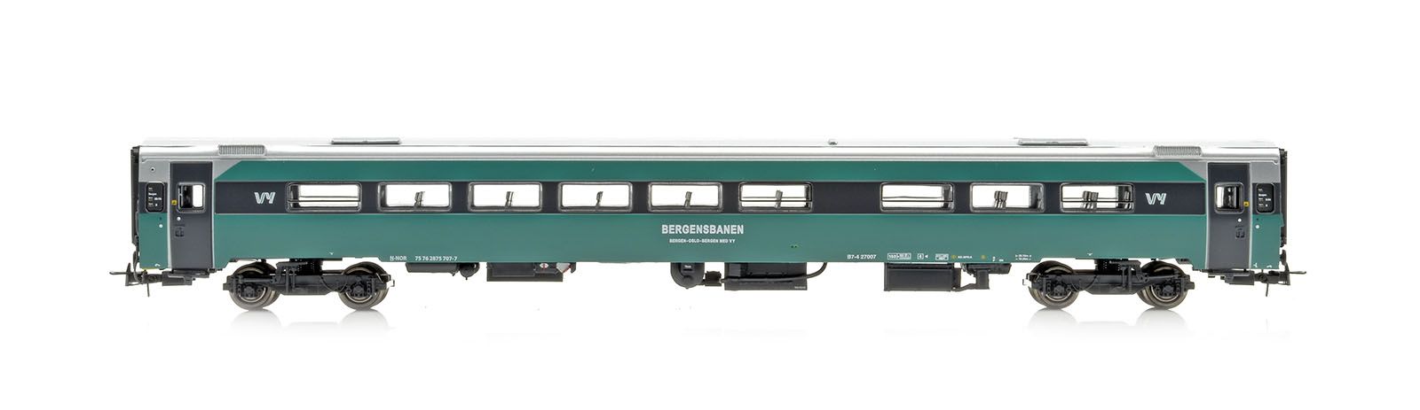 NMJ Topline+ VY B7-4 27007 2. Klasse Personvogn, m/ Interiørlys - 8
