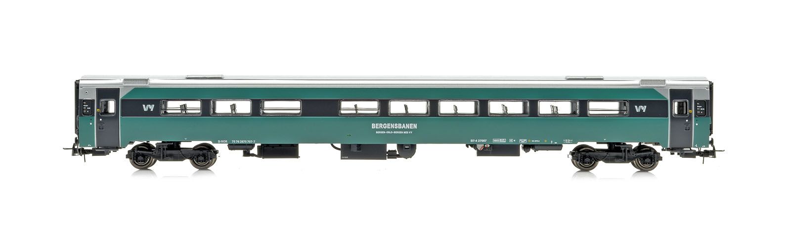 NMJ Topline+ VY B7-4 27007 2. Klasse Personvogn, m/ Interiørlys - 4