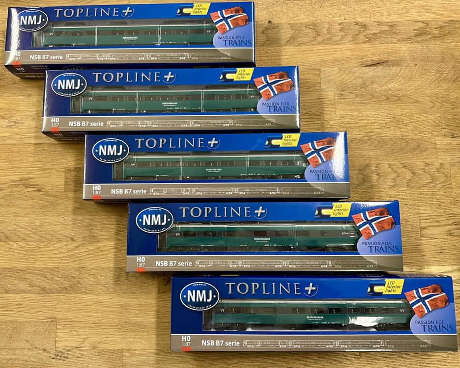 NMJ Topline+ VY B7-4 27008 2 Klasse Personvogn, m/ Interiørlys - 6
