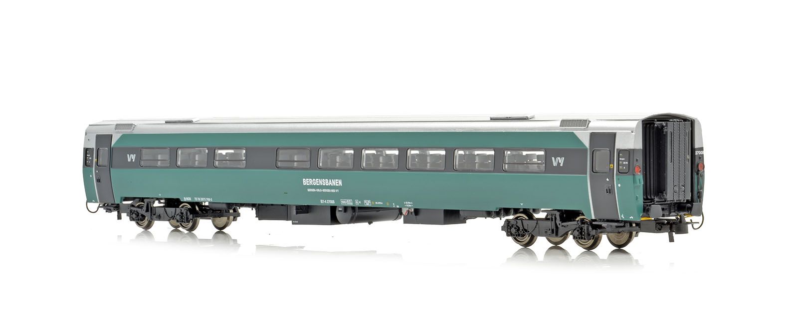 NMJ Topline+ VY B7-4 27008 2 Klasse Personvogn, m/ Interiørlys
