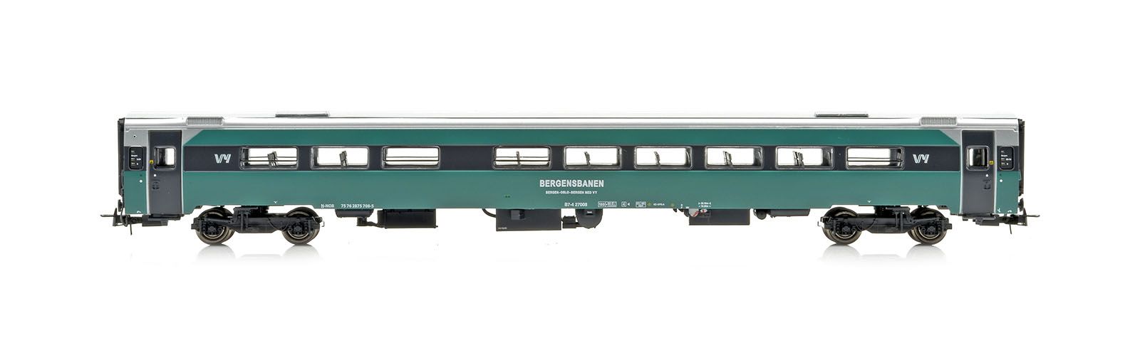 NMJ Topline+ VY B7-4 27008 2 Klasse Personvogn, m/ Interiørlys - 5