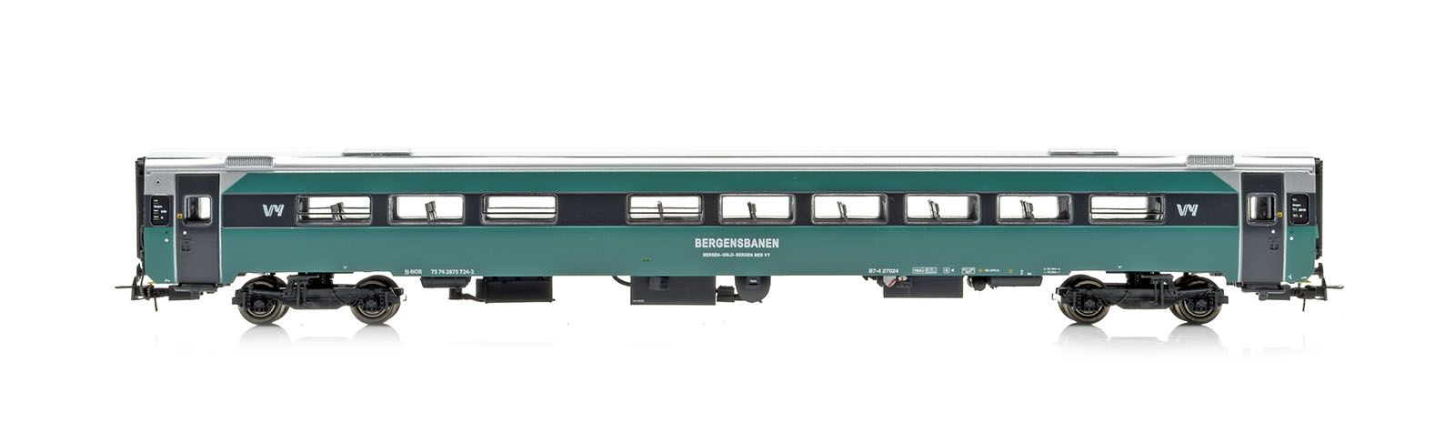 NMJ Topline+ VY B7-4 27024, 2. Klasse Personvogn, m/ interiørlys - 4