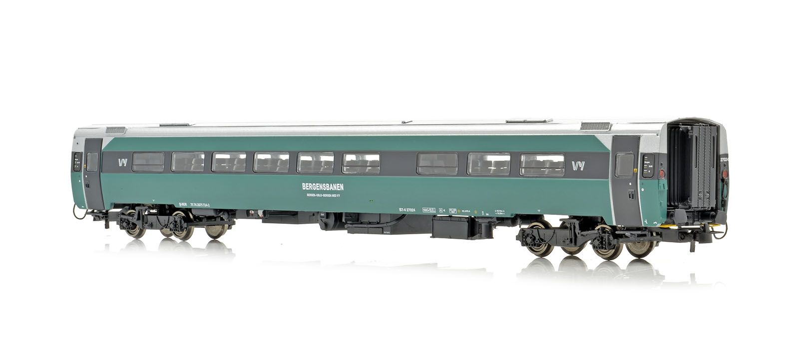 NMJ Topline+ VY B7-4 27024, 2. Klasse Personvogn, m/ interiørlys - 3