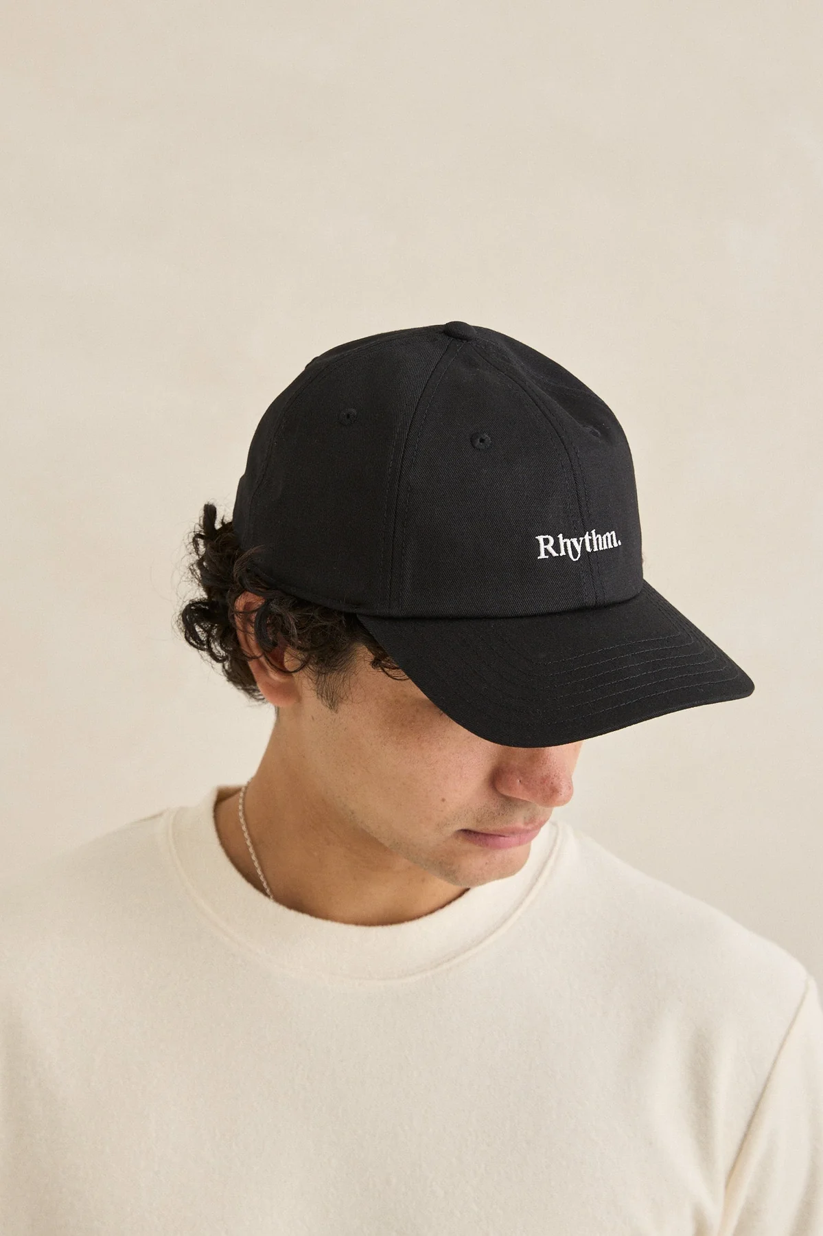 Rhythm keps Essential brushed twill black - 3