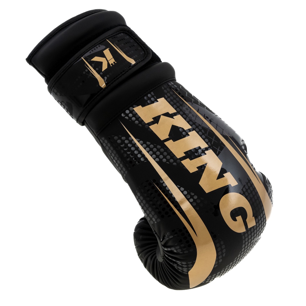 King Boxningshandske SHOGUN-2 Svart/guld 10-16 oz - 2