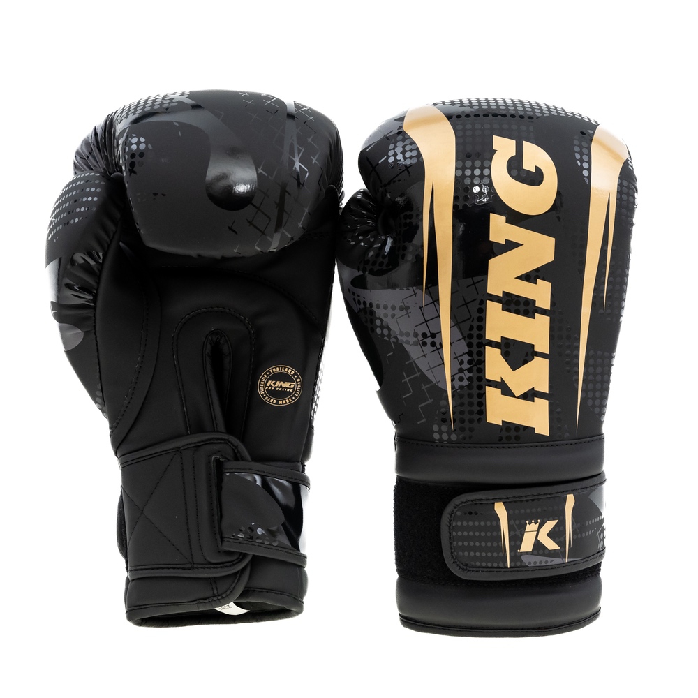 King Boxningshandske SHOGUN-2 Svart/guld 10-16 oz