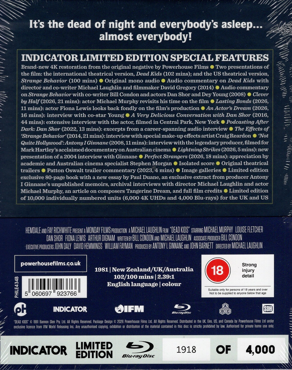 Dead Kids (Aka Strange Behaviour) (Limited Edition) (ej svensk text) (Blu-Ray) - 2