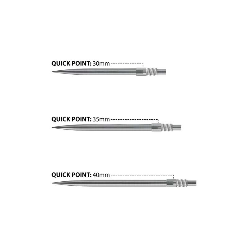 Harrows Silver Quick Points 30mm - 4