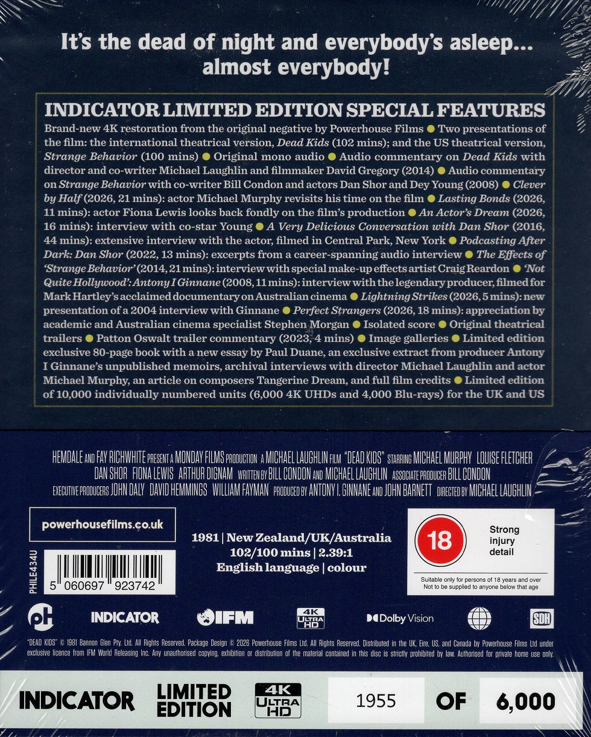 Dead Kids (Aka Strange Behaviour) (Limited Edition) (ej svensk text) (4K Ultra HD) - 2