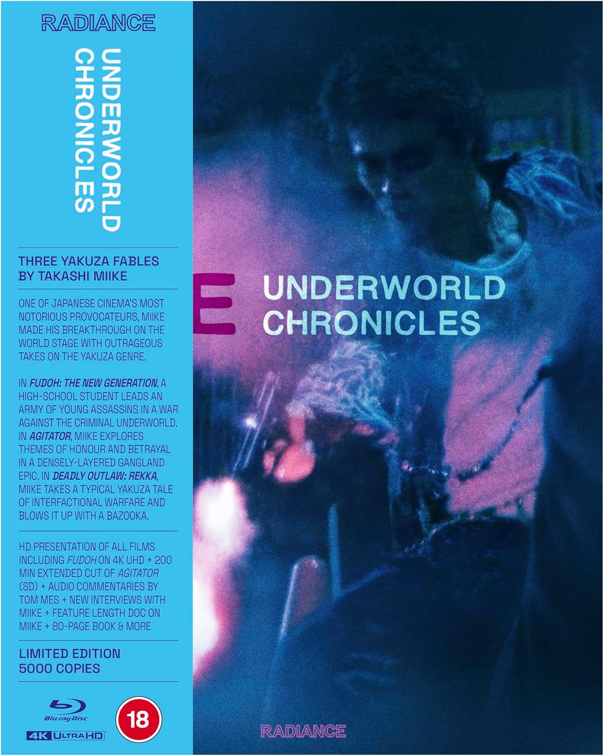 Underworld Chronicles: Three Yakuza Fables By Takashi Miike (Limited Edition) (ej svensk text) (4K Ultra HD + Blu-ray)