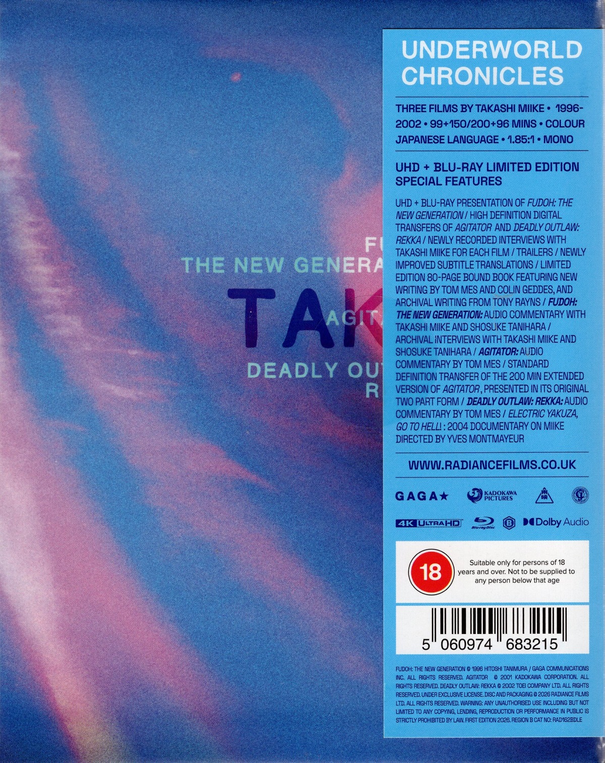 Underworld Chronicles: Three Yakuza Fables By Takashi Miike (Limited Edition) (ej svensk text) (4K Ultra HD + Blu-ray) - 2