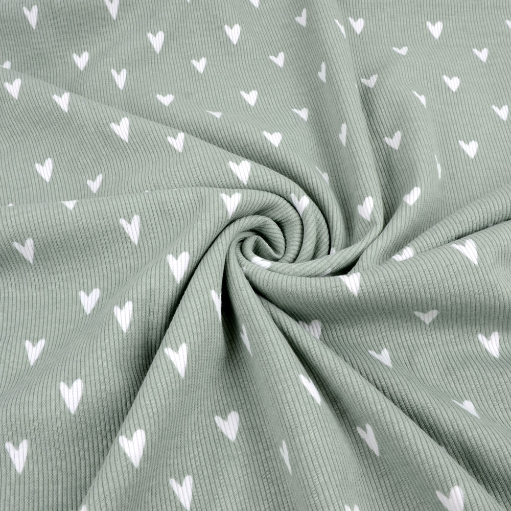 HEARTS RIBBAD - SAGE