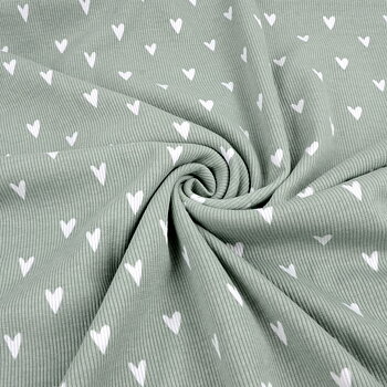 HEARTS RIBBAD - SAGE