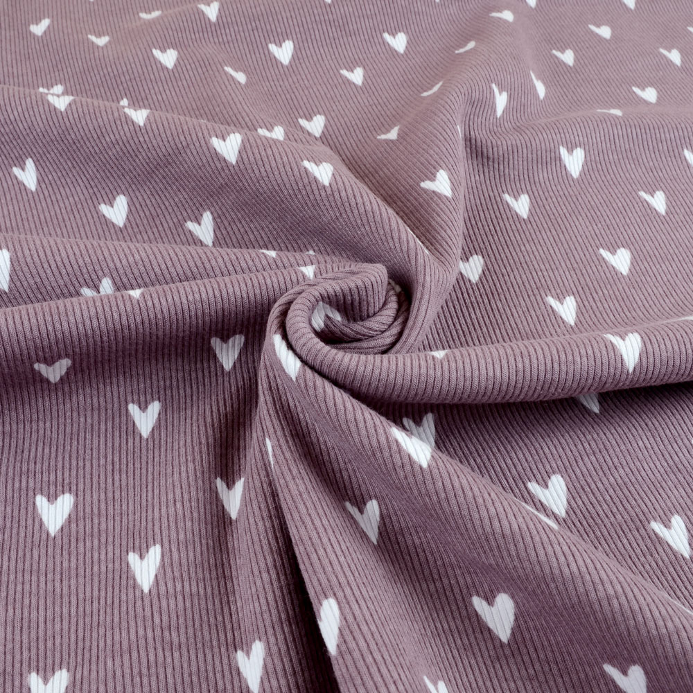 HEARTS RIBBAD - MAUVE