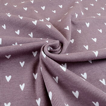 HEARTS RIBBAD - MAUVE