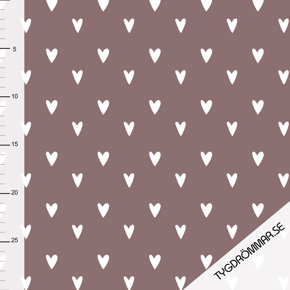 HEARTS RIBBAD - MAUVE - 3