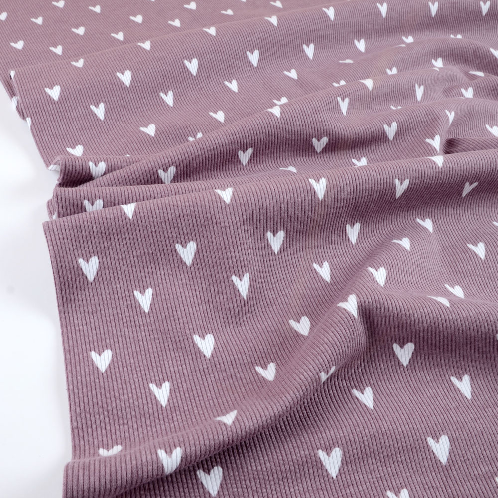 HEARTS RIBBAD - MAUVE - 2