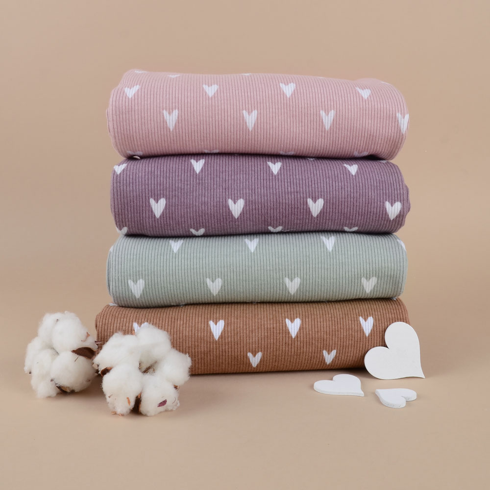 HEARTS RIBBAD - MAUVE - 4
