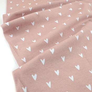 HEARTS RIBBAD - OLD PINK