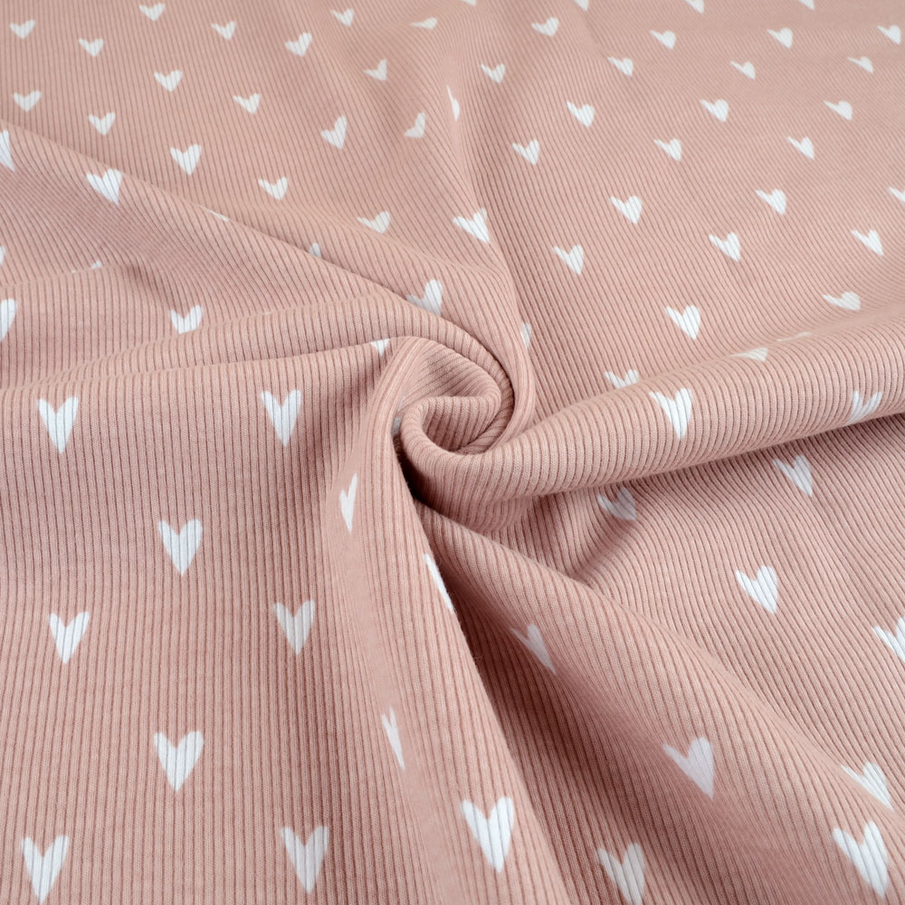 HEARTS RIBBAD - OLD PINK