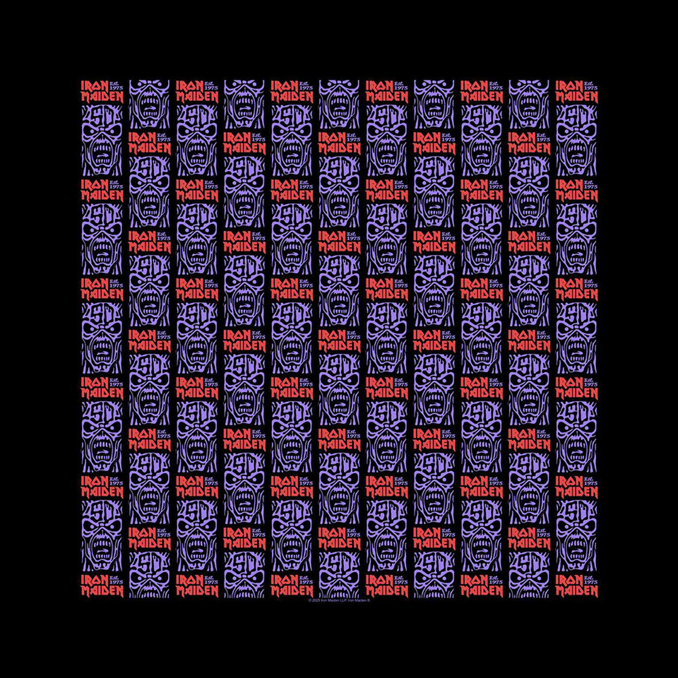 Iron Maiden Unisex Bandana: Est 1975 
