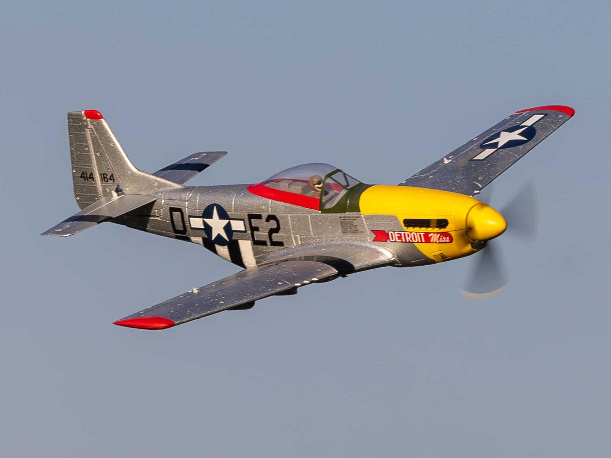 E-flite UMX P-51D Mustang Detroit Miss BNF Basic with AS3X and SAFE Select - 23