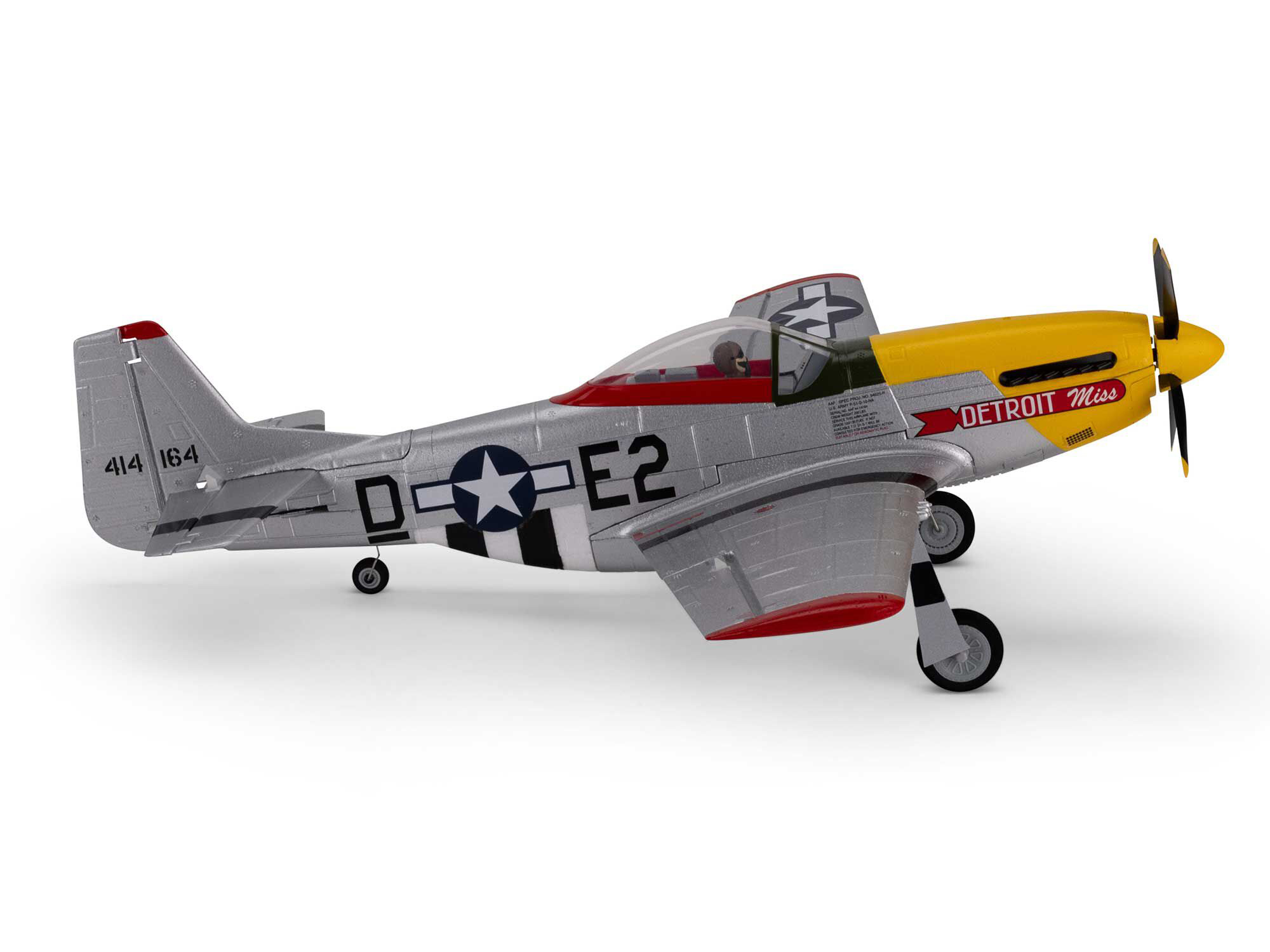 E-flite UMX P-51D Mustang Detroit Miss BNF Basic with AS3X and SAFE Select - 13