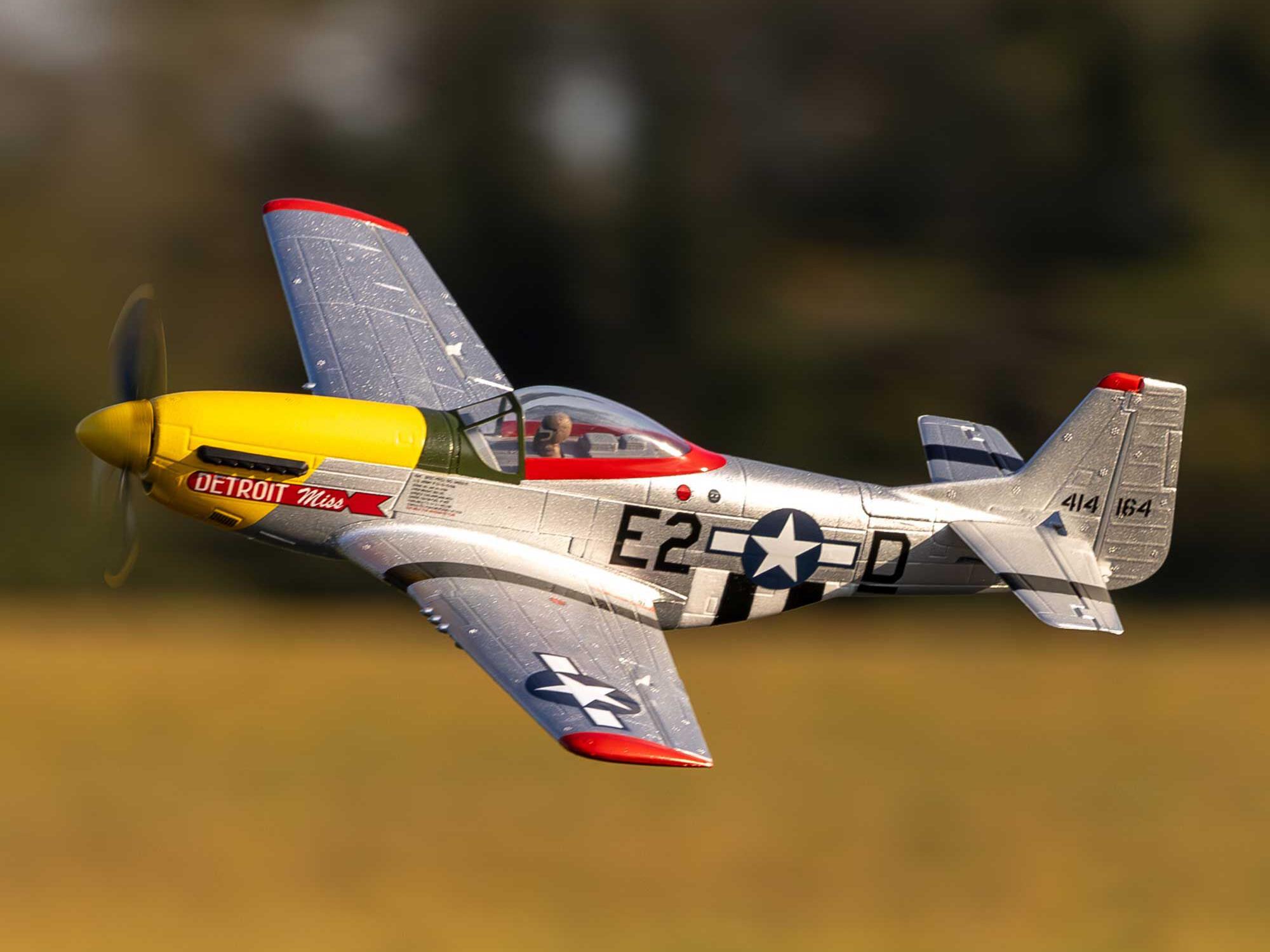 E-flite UMX P-51D Mustang Detroit Miss BNF Basic with AS3X and SAFE Select - 22
