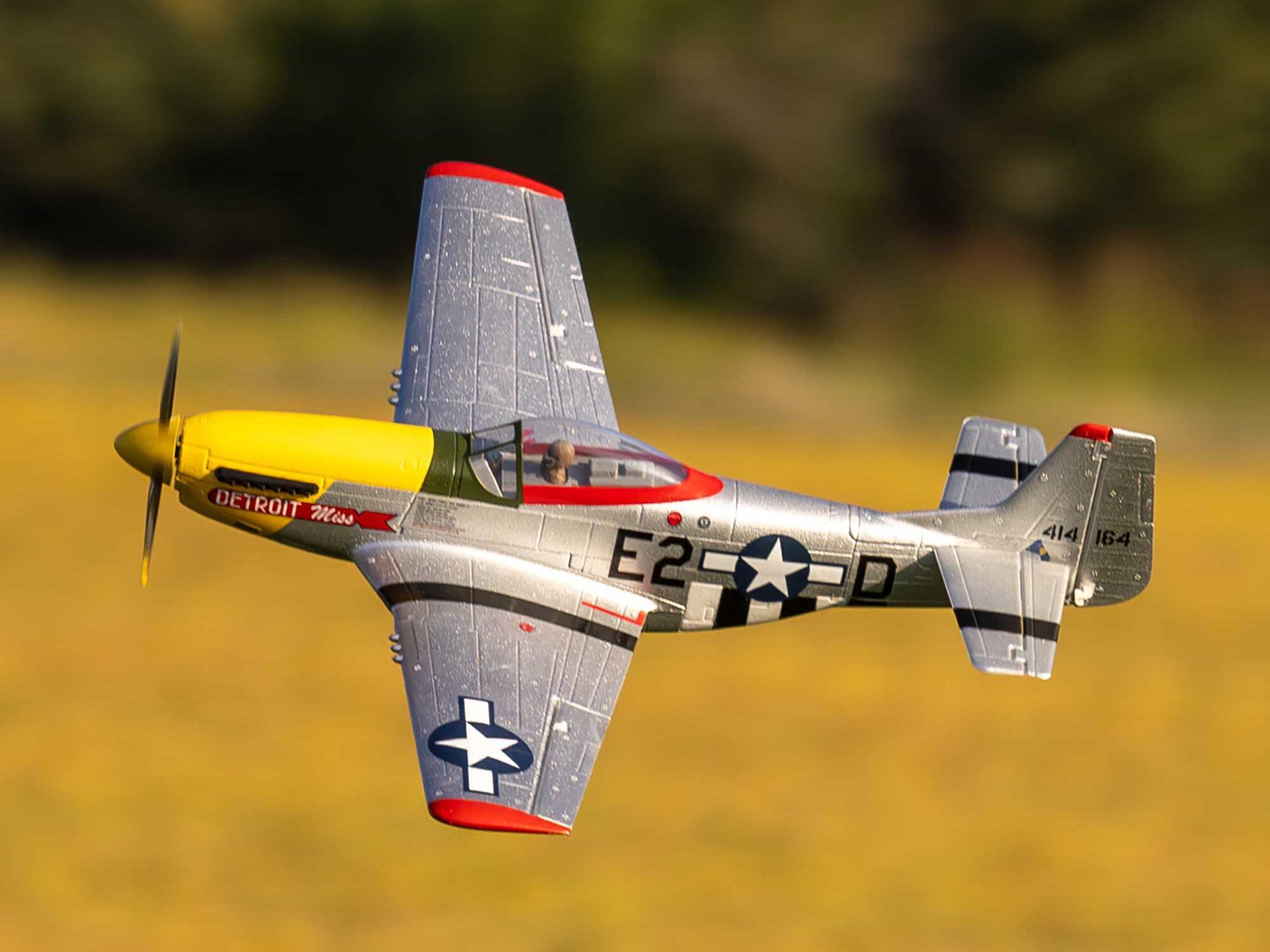 E-flite UMX P-51D Mustang Detroit Miss BNF Basic with AS3X and SAFE Select - 26