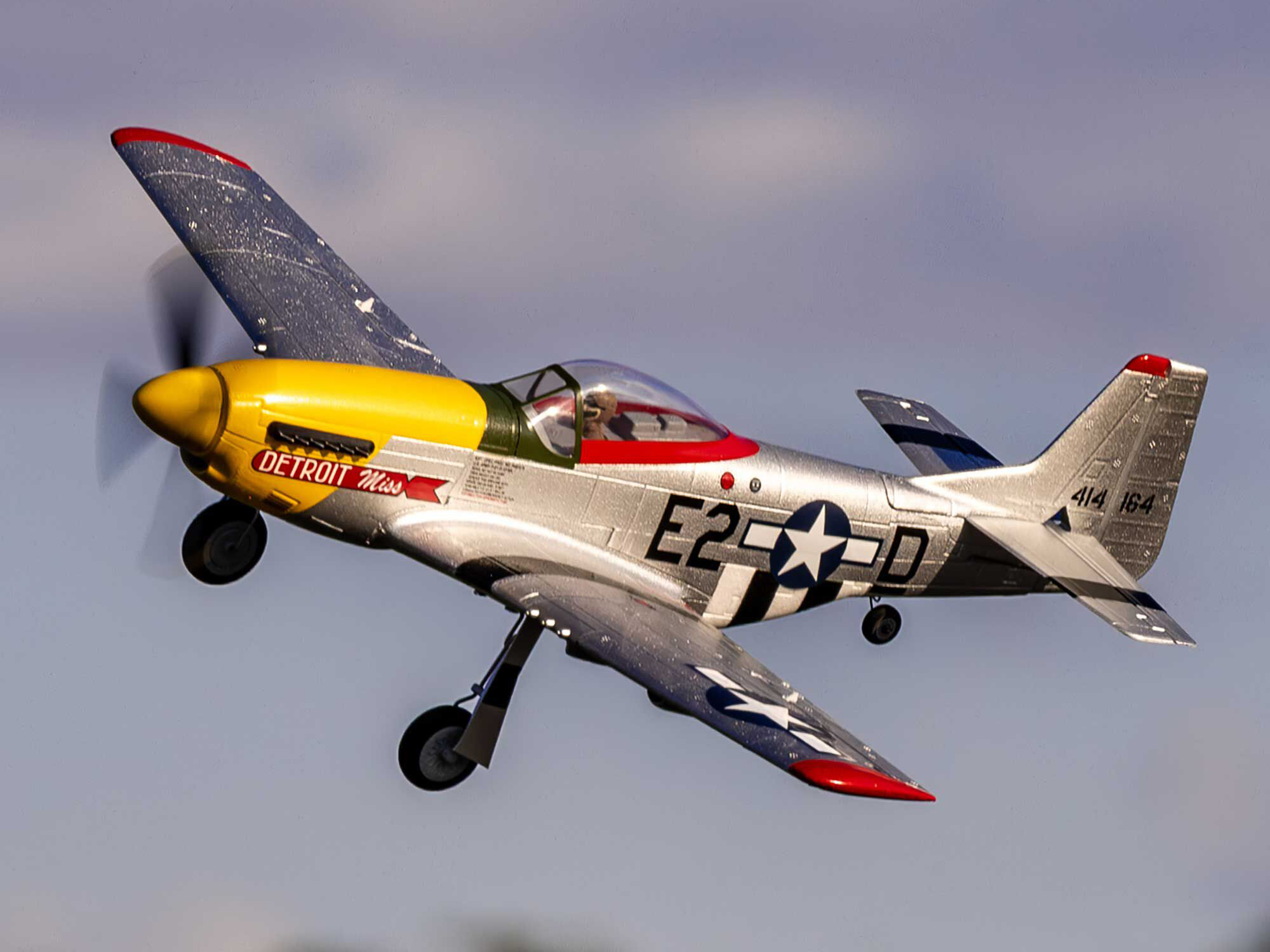 E-flite UMX P-51D Mustang Detroit Miss BNF Basic with AS3X and SAFE Select - 24