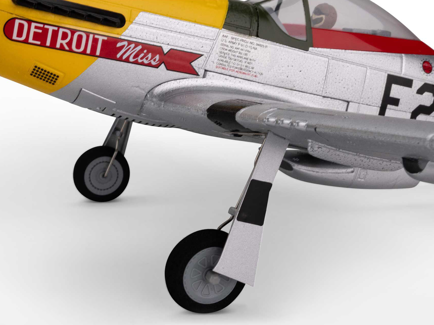E-flite UMX P-51D Mustang Detroit Miss BNF Basic with AS3X and SAFE Select - 19