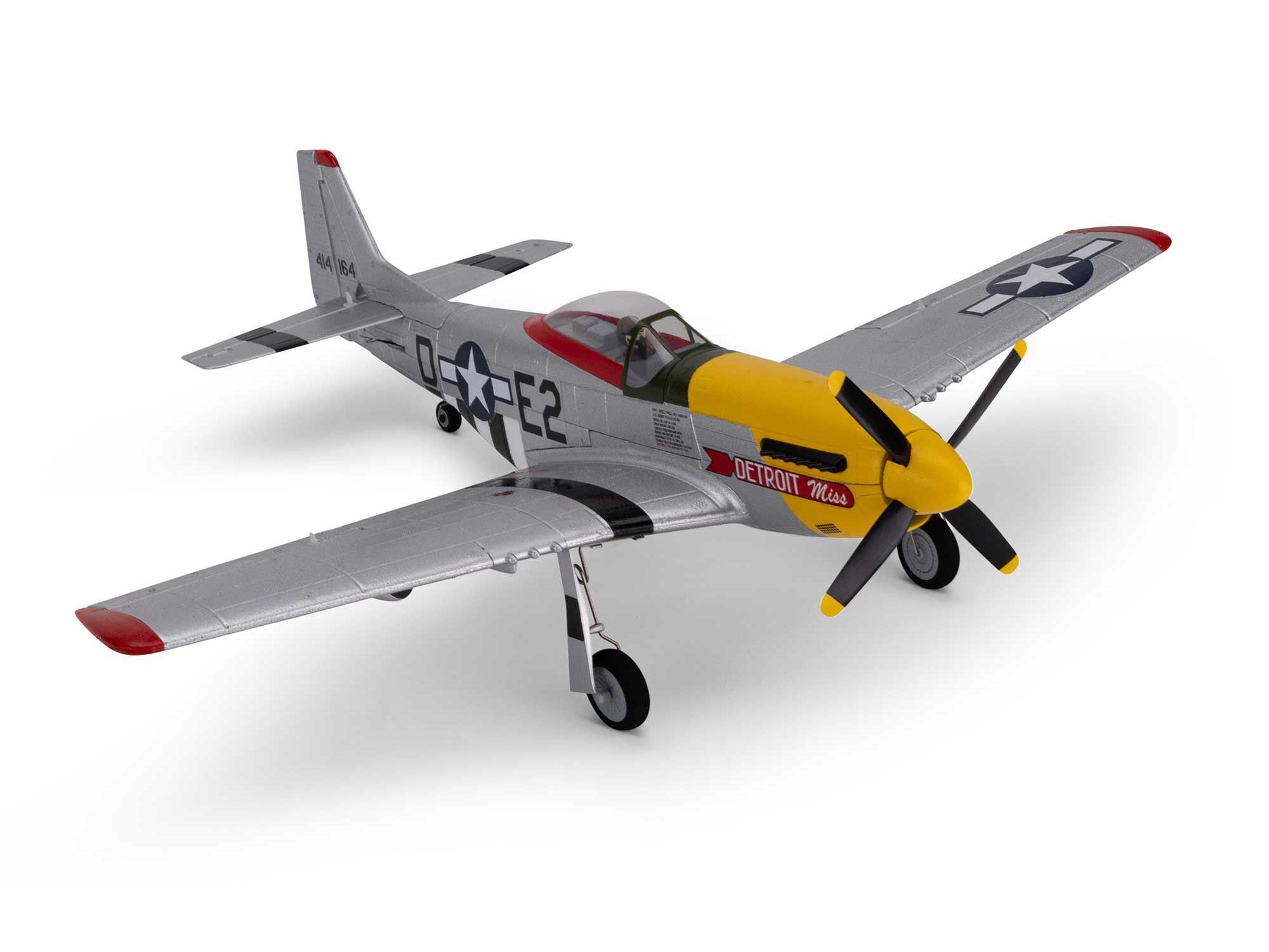 E-flite UMX P-51D Mustang Detroit Miss BNF Basic with AS3X and SAFE Select - 9