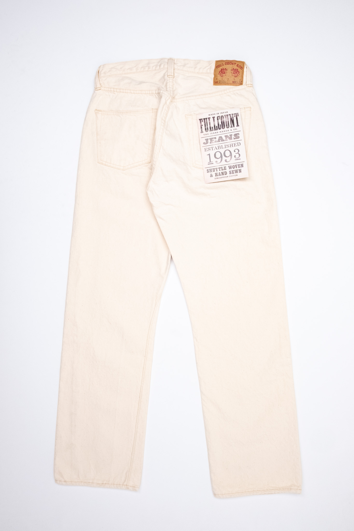Fullcount - 0105EC Wide Ecru Selvedge Jeans - 8